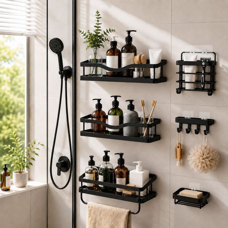 Self-Adhesive Pads for Wall Storage Racks - 15-Piece