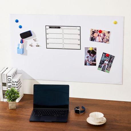 Magnetic Wall Display Board 100x60cm - White