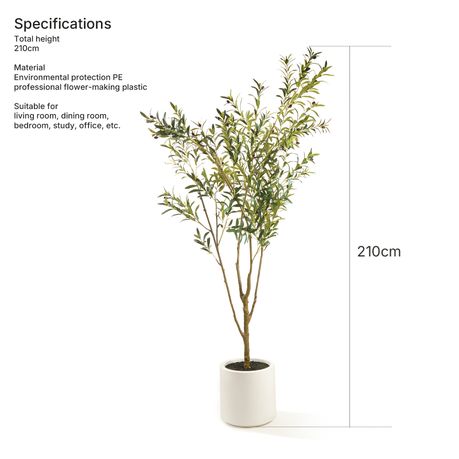 Artificial Olive Tree - Realistic Faux Potted Plant