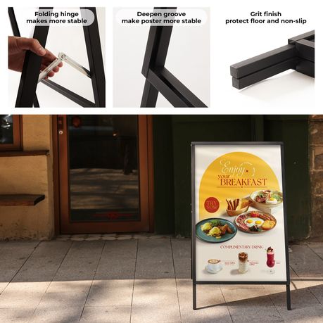 Heavy-Duty Double-Sided A-Frame Advertising Sign