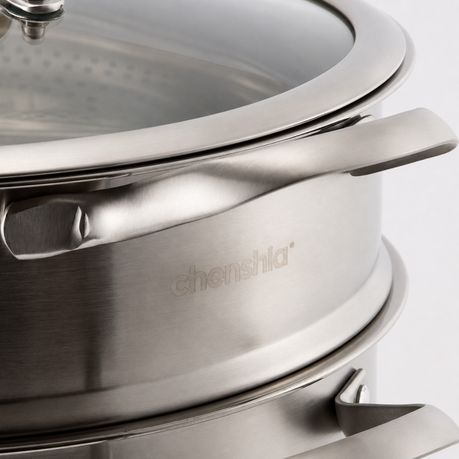 2-in-1 Stainless Steel Steamer & Soup Pot