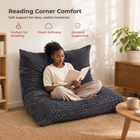 3-in-1 Memory Foam Bean Bag Chair