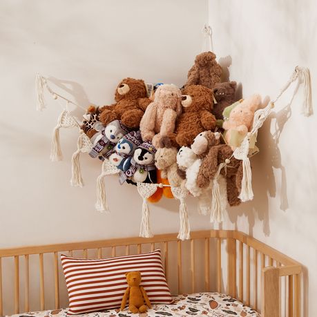 Cotton Rope Macrame Toy Storage Hammock