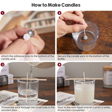Glass Candle Jars - 15 Piece Set