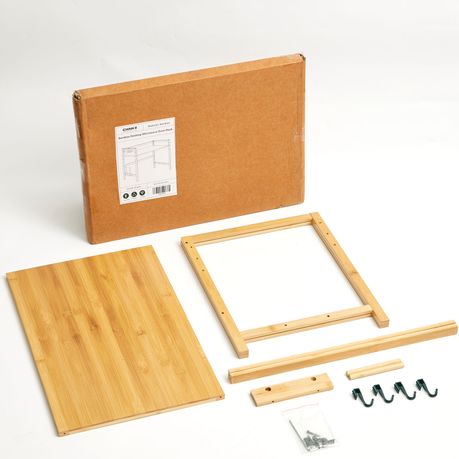 Bamboo Over Microwave Kitchen Countertop Storage Rack