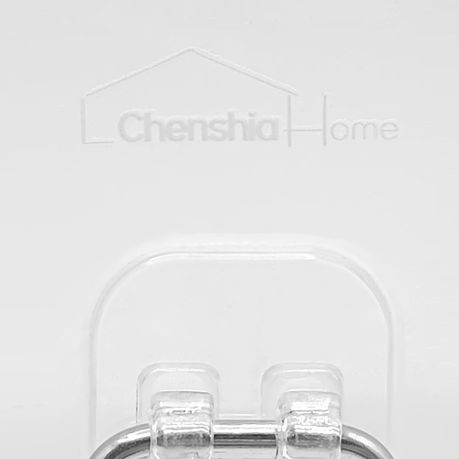 Self-Adhesive Hooks 10 Pack Transparent No Drill Heavy Duty Wall Hangers