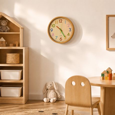 Modern Decorative Wall Clock 30cm - Colourful