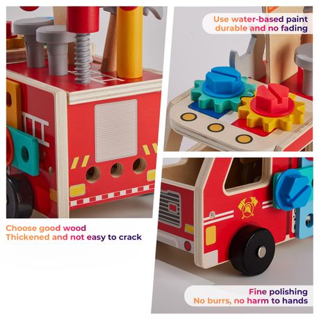Montessori Wooden Toolbox Toy Set - Learning Toy Ages 3-4+
