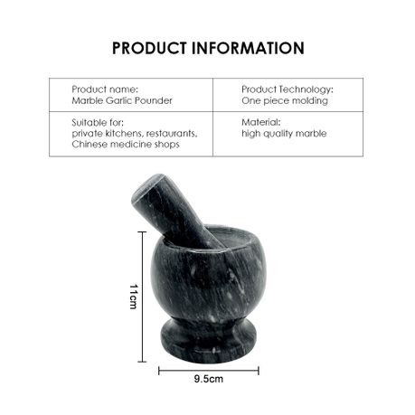 Natural Marble Mortar & Pestle