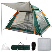 Chenshia 4 Person Camping Tent 210D Oxford Fabric Anti-Mosquito Pop-Up Tent