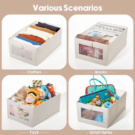 Foldable Closet Storage Boxes – 6 Pack