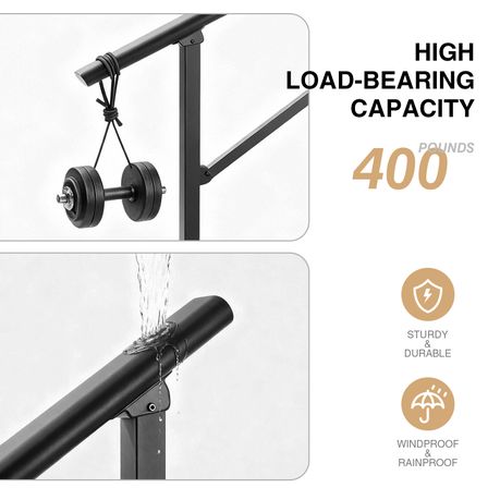 Heavy Duty Carbon Steel Indoor & Outdoor Safety Grab Bar