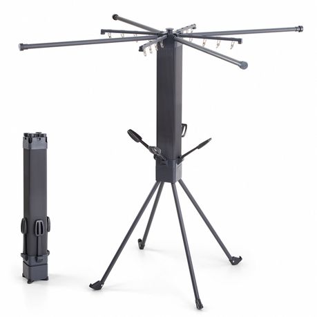 Black Extendable Clothes Drying Rack