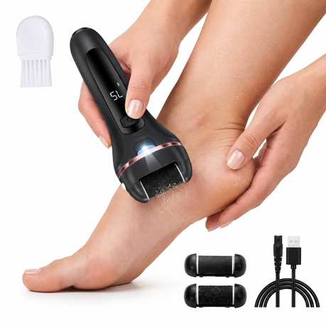Electric Foot File & Callus Remover - Black