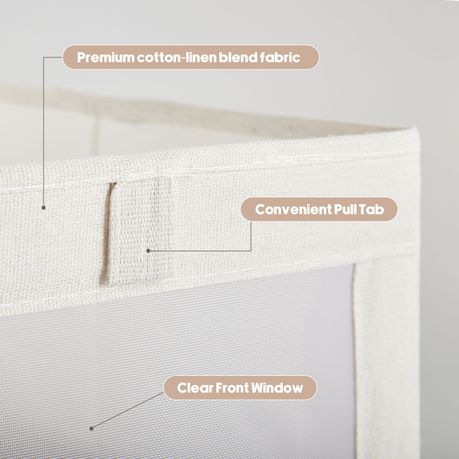 Foldable Closet Storage Boxes – 6 Pack