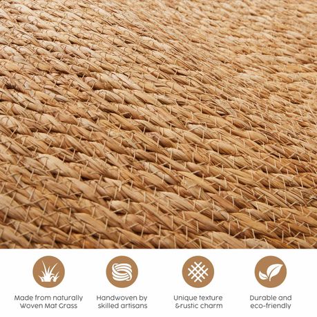 Natural Seagrass Woven Rug