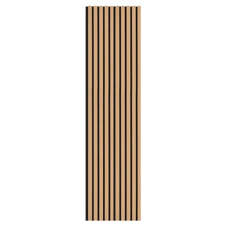 Oak Wood Veneer Wall Panels Acoustic Slatted Timber