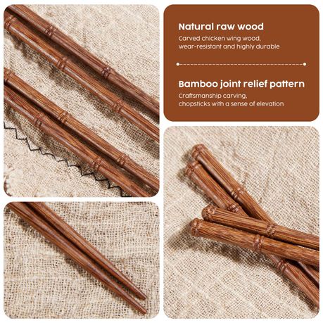 Wooden Chopsticks Gift Set - 5 Pairs