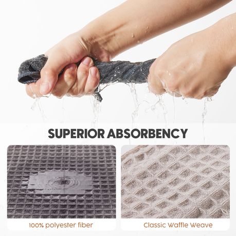 8-Pack Waffle Weave Barista Cloths Espresso Machine Cleaning Towels