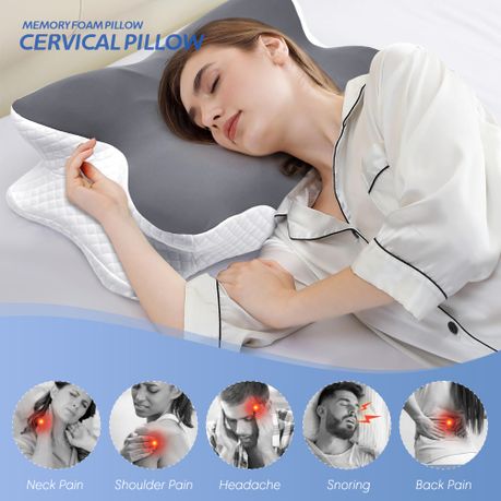 Ergonomic Contour Memory Foam Pillow
