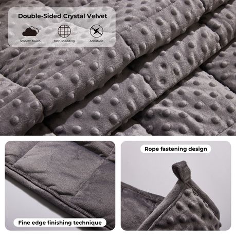Double-Sided 6.8kg Weighted Blanket Anti Anxiety Gravity Blanket