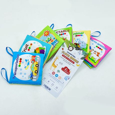 Baby Soft Cloth Book Set - 6 Books