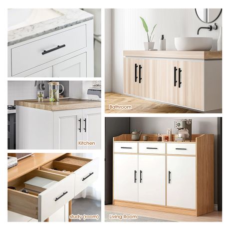 Cabinet Handles 8-Pack Stainless Steel 96mm Kitchen Pulls