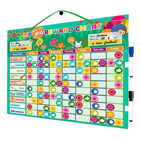 Magnetic Reward Chart Daily Reward Chart with Stickers