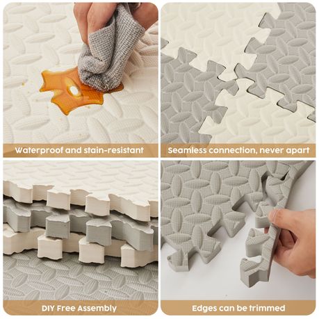 Foam Floor Tiles for Kids Extra Thick 2cm Interlocking Play Mat