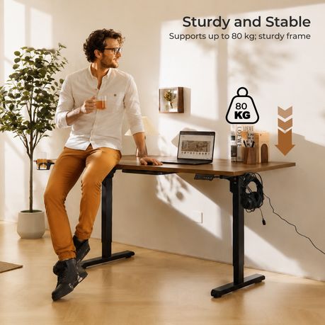 Electric Standing Desk Frame (100kg Capacity)