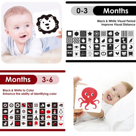 High-Contrast Baby Flashcards - Ages 0–36 Months