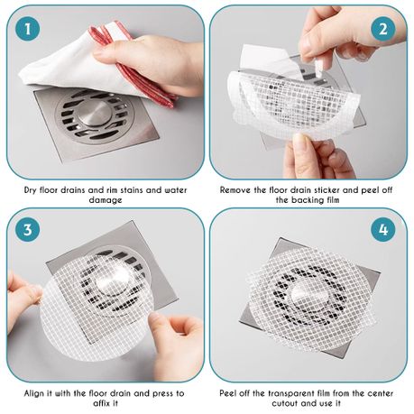 Disposable Mesh Drain Hair Catchers - 30 Pack