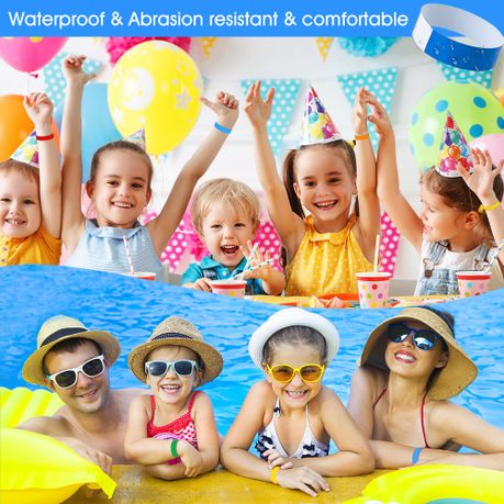 500Pc Events Paper Wristbands Waterproof Disposable Party Bands