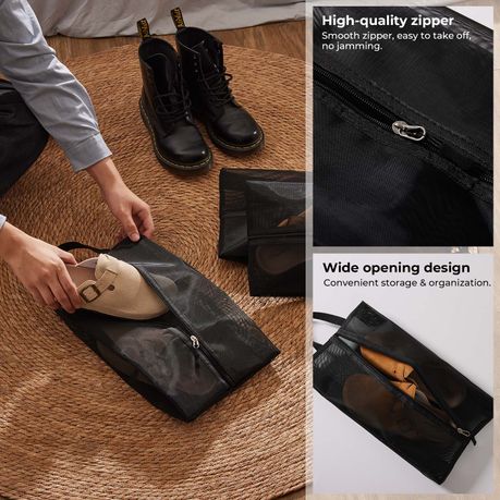 4-Pack Waterproof Shoe Portable Dust-Proof Travel Shoe Organiser
