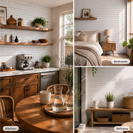 Peel and Stick 3D Mosaic Wall Tiles | 10 Sheets | 30 × 30 cm