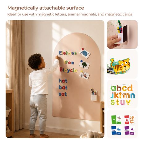 Arch Magnetic Wall Decal Doodle Board Set | 60 × 100 cm
