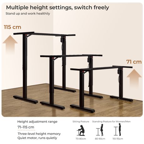Electric Standing Desk Frame (100kg Capacity)