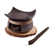 Ceramic Incense Holder & Wax Warmer Set