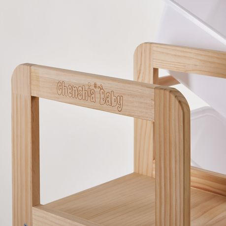 Children's Toy Rack - Pine Wood