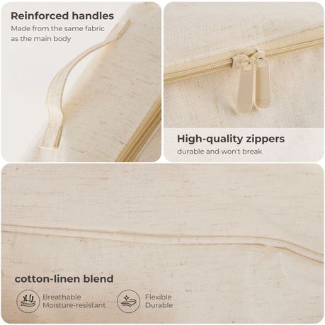Foldable Cotton Linen Storage Bags