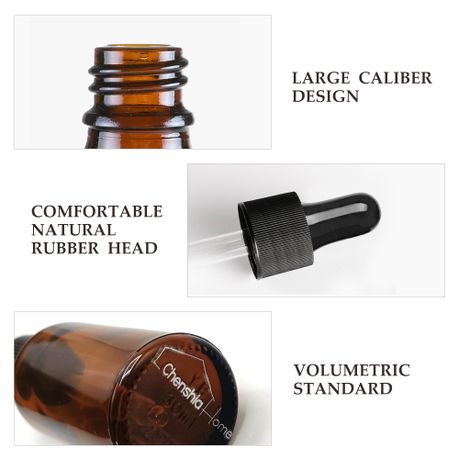 30ml Essential Oil Glass Bottles - 12Pcs