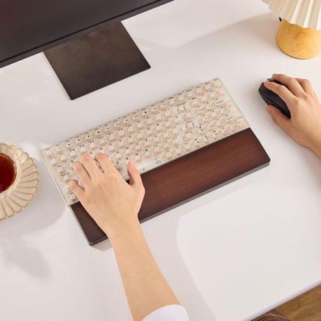 Wooden Wrist Rest Ergonomic Keyboard Hand Support Pad