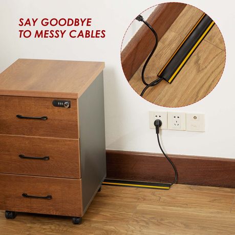 Floor Cable Cover Protector Soft PVC Cord Management Wire Runner
