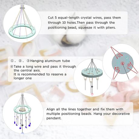 Chenshia 63Pc DIY Epoxy Resin Kit Plus Home Wind Chime Casting Mold Set