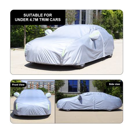 Heavy Duty Weatherproof Car Cover - Black
