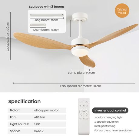52' LED Ceiling Fan Smart Remote