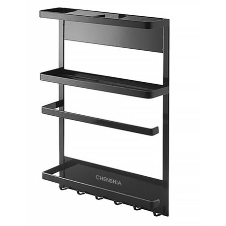 Chenshia Magnetic Storage Refrigerator Shelf-Spice Rack Kitchen Organizer - White