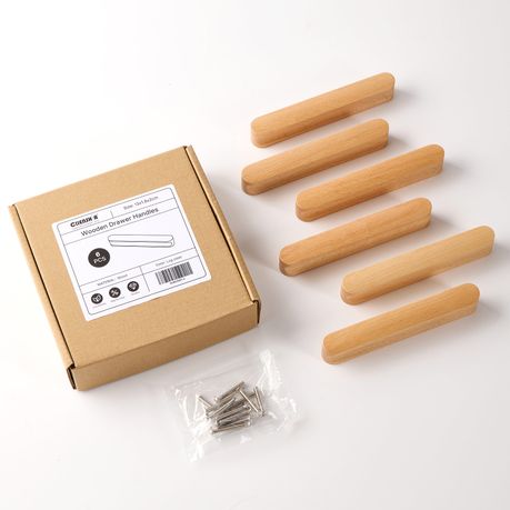 DIY Wooden Furniture Drawer Handles - 6-Pack
