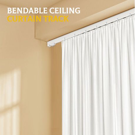 3M Flexible Bendable Curtain Rail Track - White