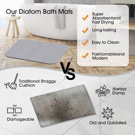 Diatomite Bath Mat - 60x40cm